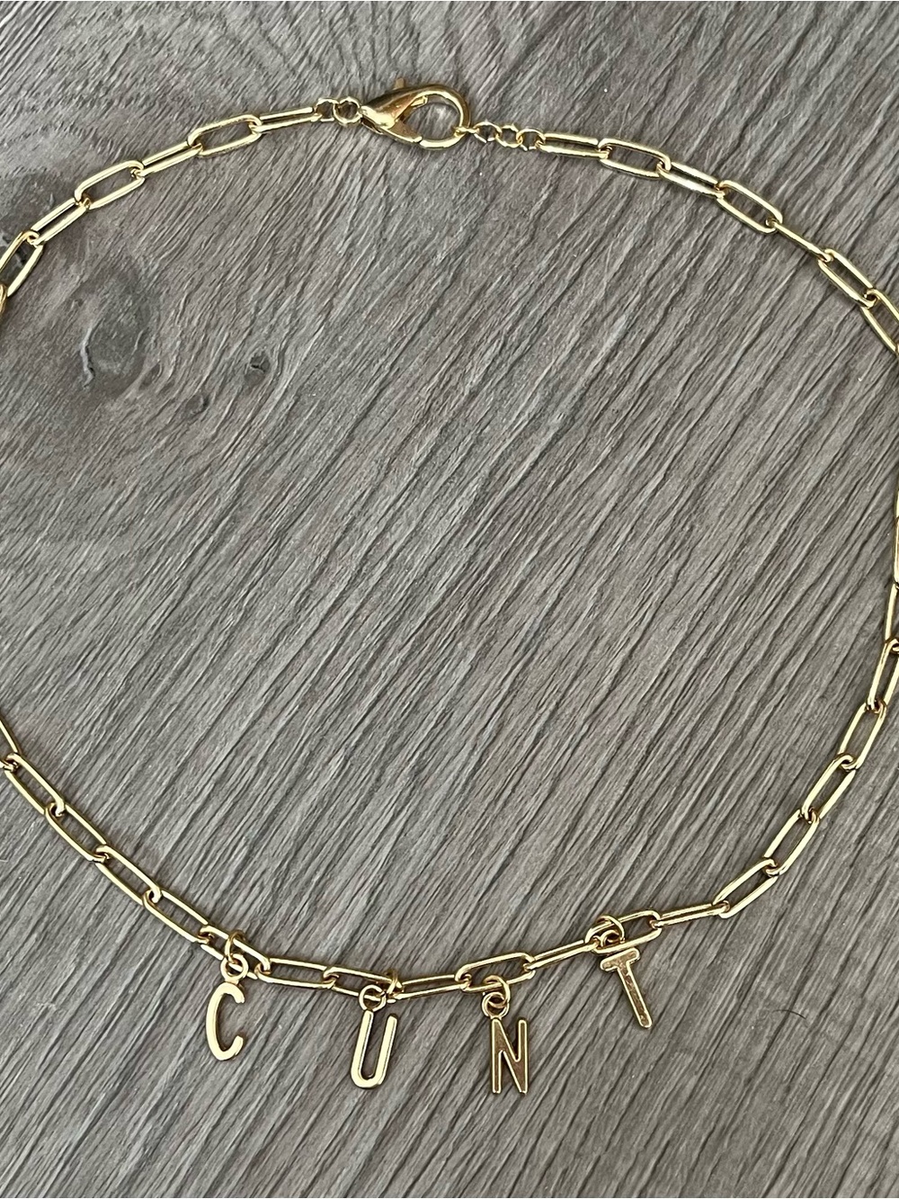 Gold C U Next Tuesday Necklace